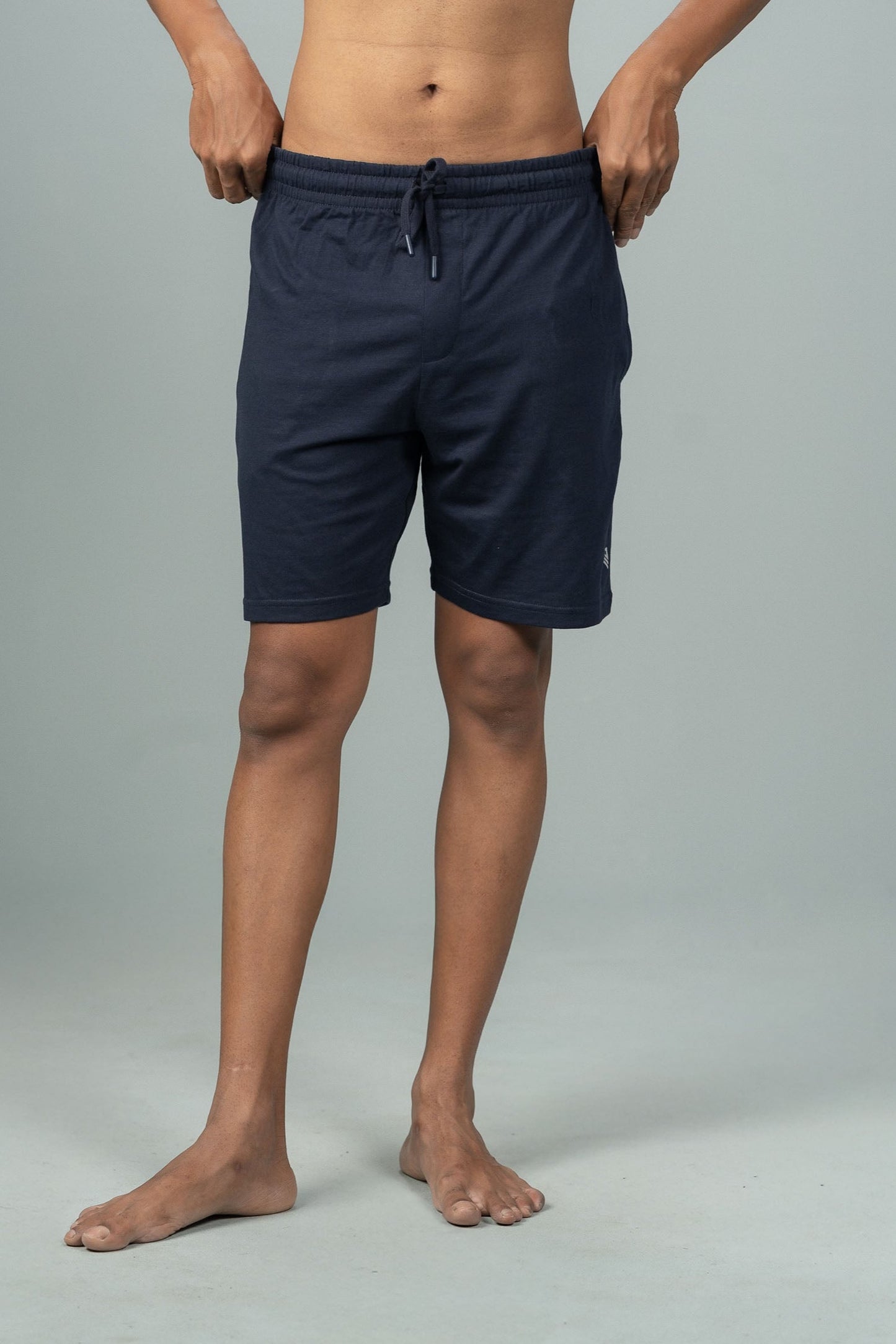 Men Combed Cotton Rich Expert Shorts Navy ES2