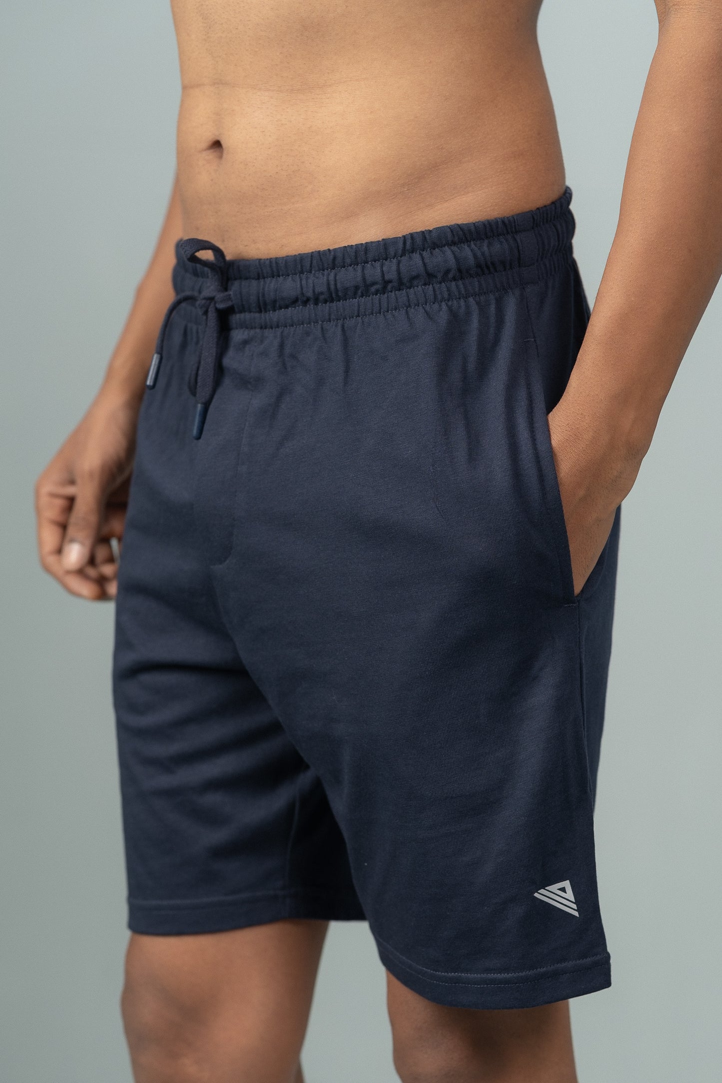 Men Combed Cotton Rich Expert Shorts Navy ES2