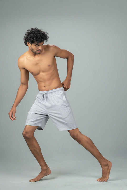 Men Combed Cotton Rich Expert Shorts Grey ES3