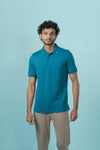 Mens Expert Polo Tshirt with Pocket Lake Blue EP33