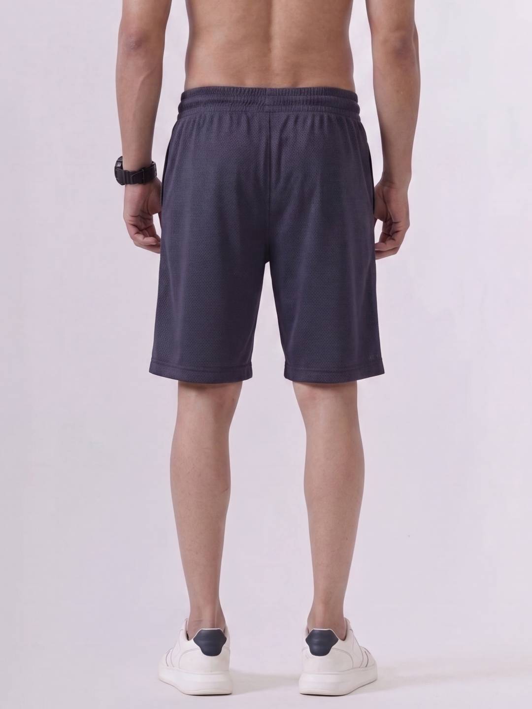 Combed Cotton Rich Navy Popcorn Shorts