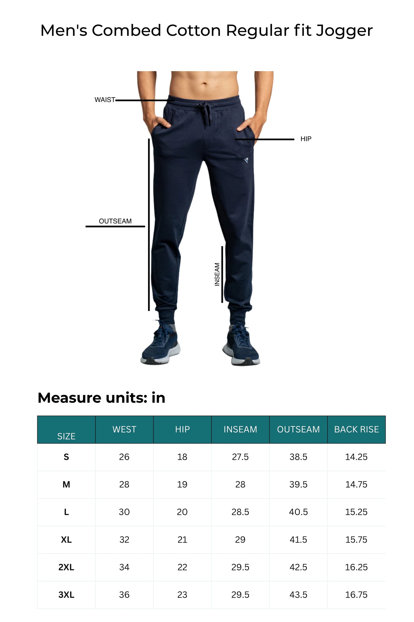 Men Combed Cotton Regular fit Jogger Black