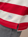 Men Smart Fit Engineered Polo T-Shirt Red with Sandal EN21