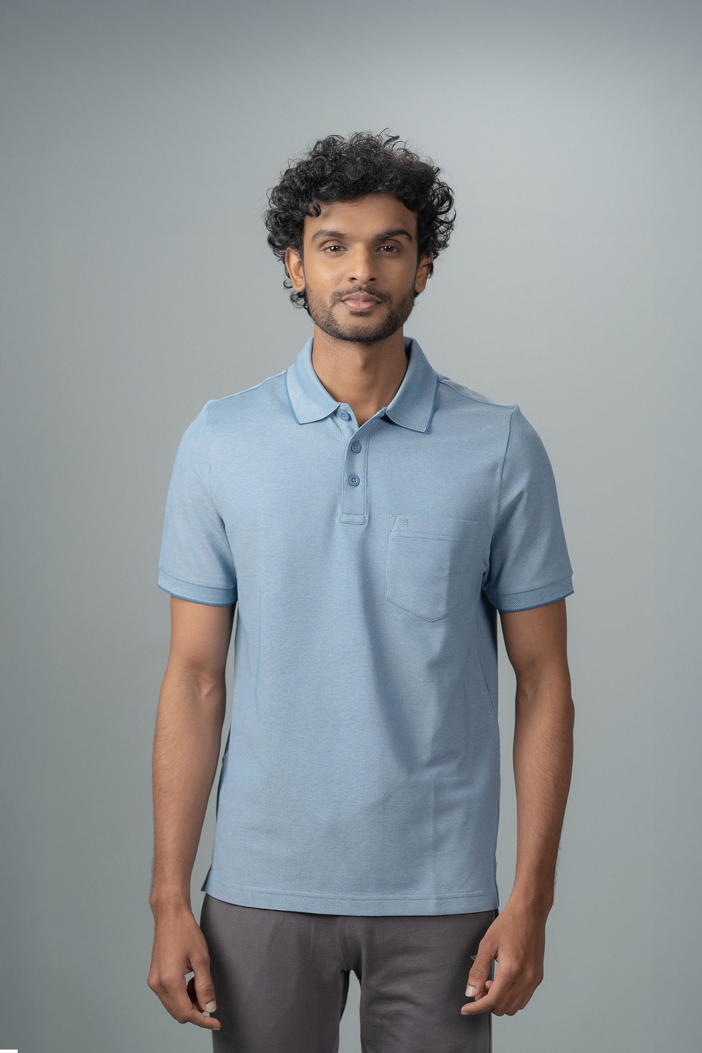 Men Expert Polo Tshirt with Pocket Denim Blue EP27