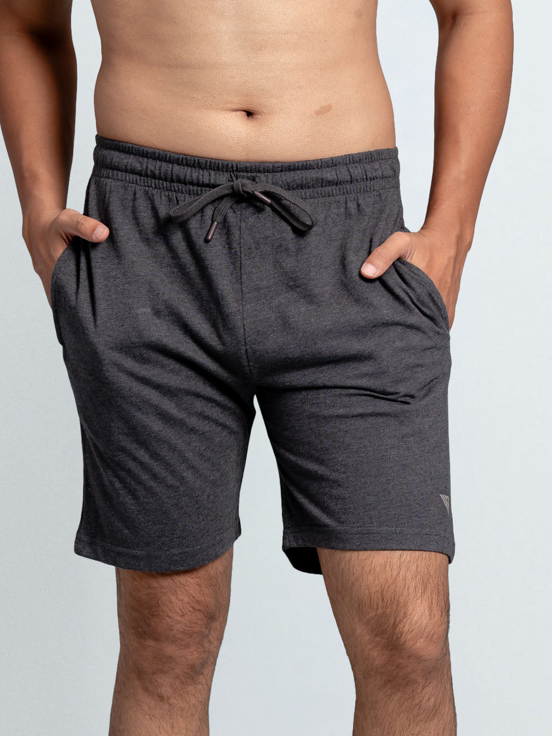 Men's Combed Cotton Shorts Charcoal