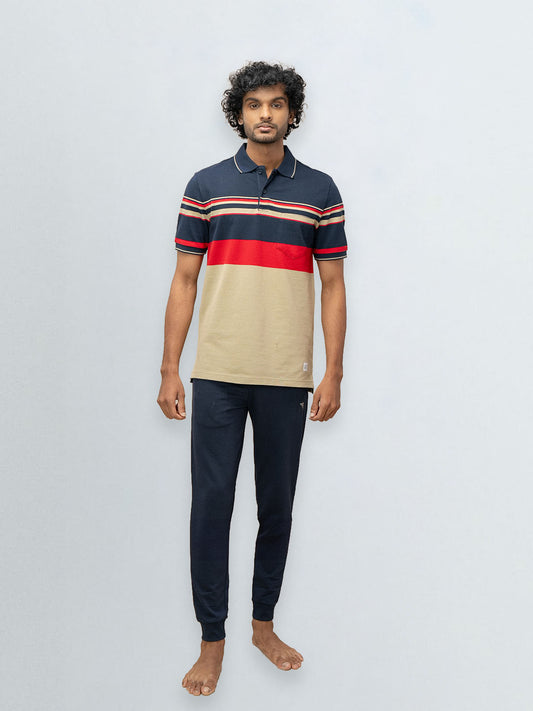 Men's Stripper Cotton Rich Polo Salsa