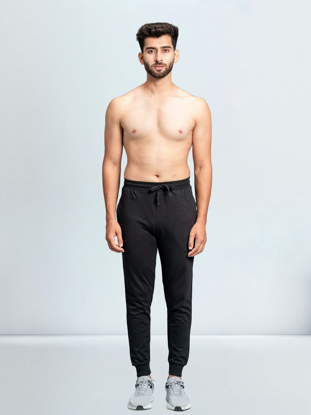 Men's Combed Cotton Regular fit Jogger Black