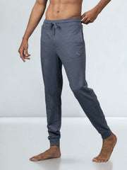 Men's Combed Cotton Regular fit Jogger Blue Melange