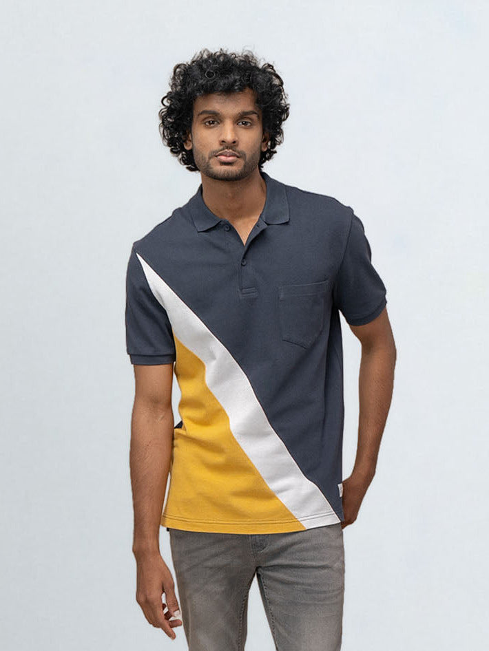 Men's Stripper Cotton Rich Polo Parisian Night