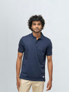 Men's Cotton Rich Pique Polo Navy