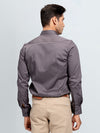 Men's Satin Stretch Cotton Shirt Grey