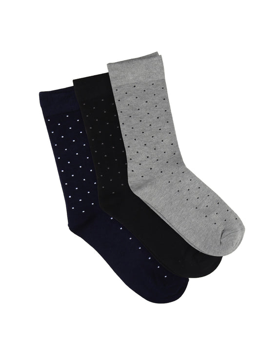 Bamboo Assorted Formal Full Length Polka Dot Designed Socks FFD2