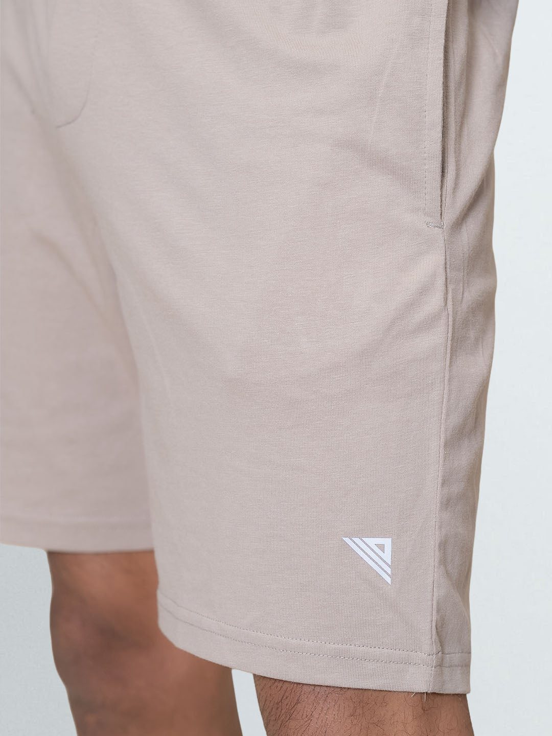 Men's Combed Cotton Shorts Beige