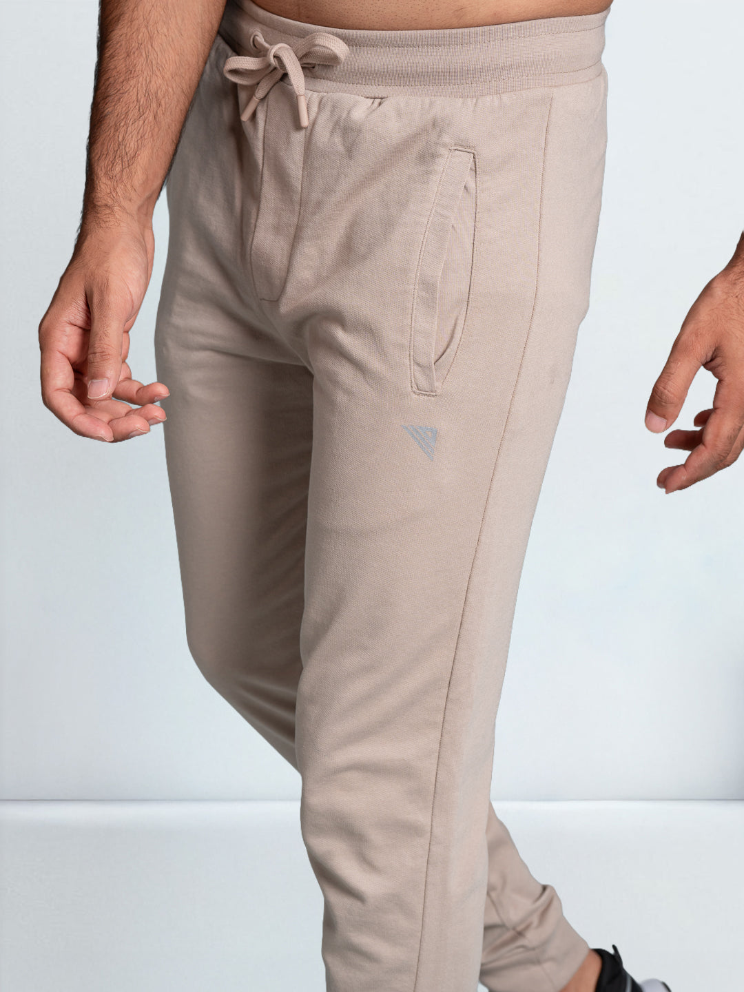 Men's Combed Cotton Regular fit Jogger Beige