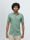 Men's Cotton Rich Knit Shirt Sage Green