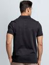 Men's Cotton Rich Pique Polo Jet Black