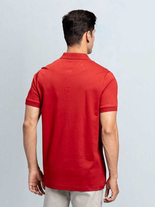 Men's Extra Long Staple Cotton Polo Burgandy