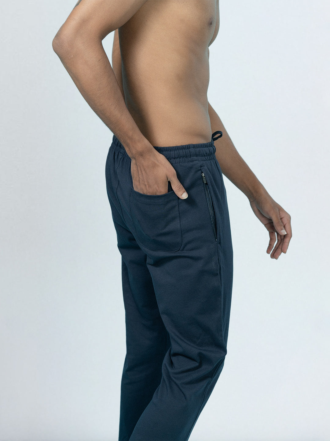 Men's Cotton Rich Regular Fit Track Pant Navy