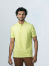 Men's Cotton Rich Pique Polo Peppy Lime Green