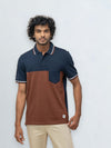 Men's Stripper Cotton Rich Polo Brunette
