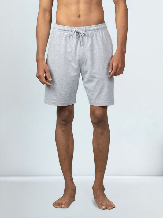 Men's Combed Cotton Shorts Grey