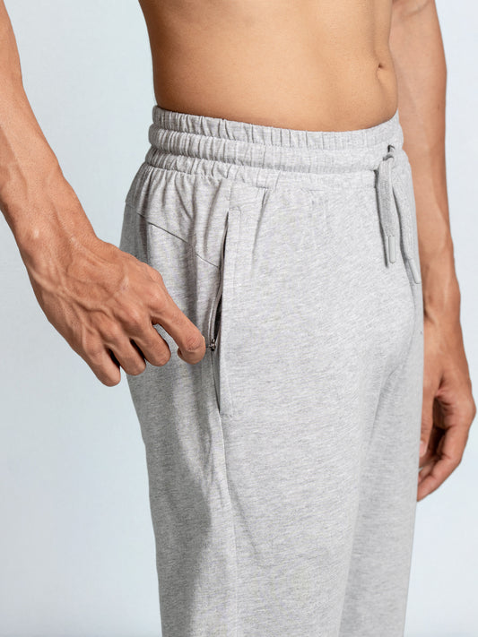 Men's Cotton Rich Slim Fit Track Grey Melange