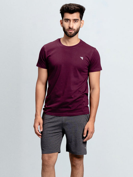 Men's Combed Cotton Shorts Charcoal