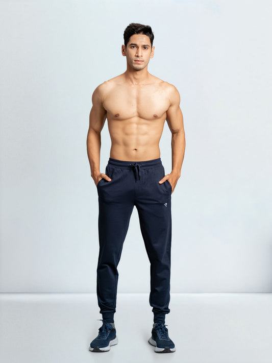 Men's Combed Cotton Regular fit Jogger Navy