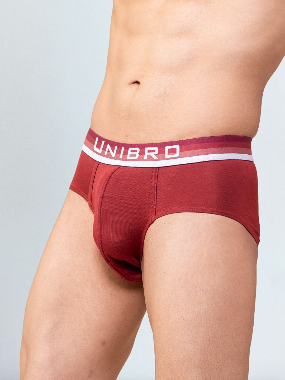 Men's TENCEL Micro Modal Elastane Stretch Brief Maroon