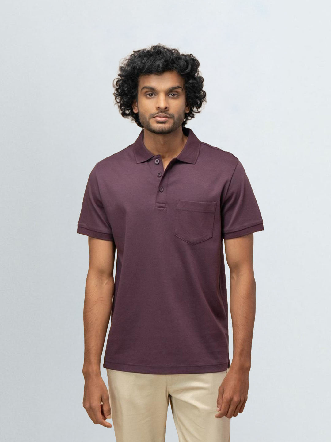 Men's Extra Long Staple Cotton Polo Grape