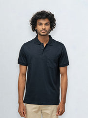Men's Extra Long Staple Cotton Polo Navy