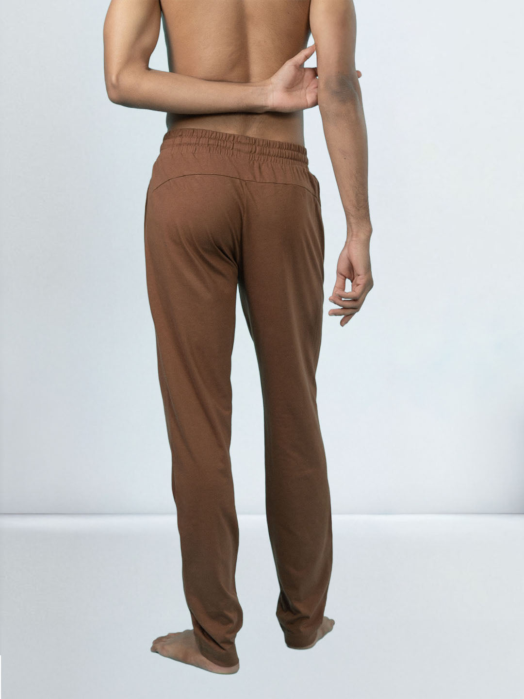 Men's Cotton Rich Slim Fit Track Brown