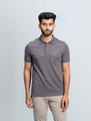 Men's Extra Long Staple Cotton Polo Smokey Grey