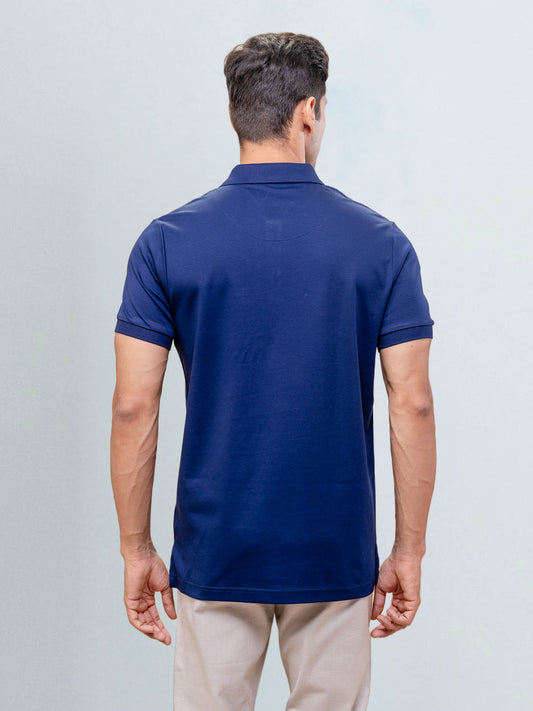 Men's Extra Long Staple Cotton Polo Marine Royal