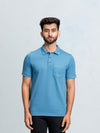 Men's Cotton Rich Pique Polo Cairo Blue