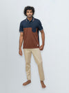 Men's Stripper Cotton Rich Polo Brunette