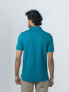 Men's Cotton Rich Pique Polo Lake Blue