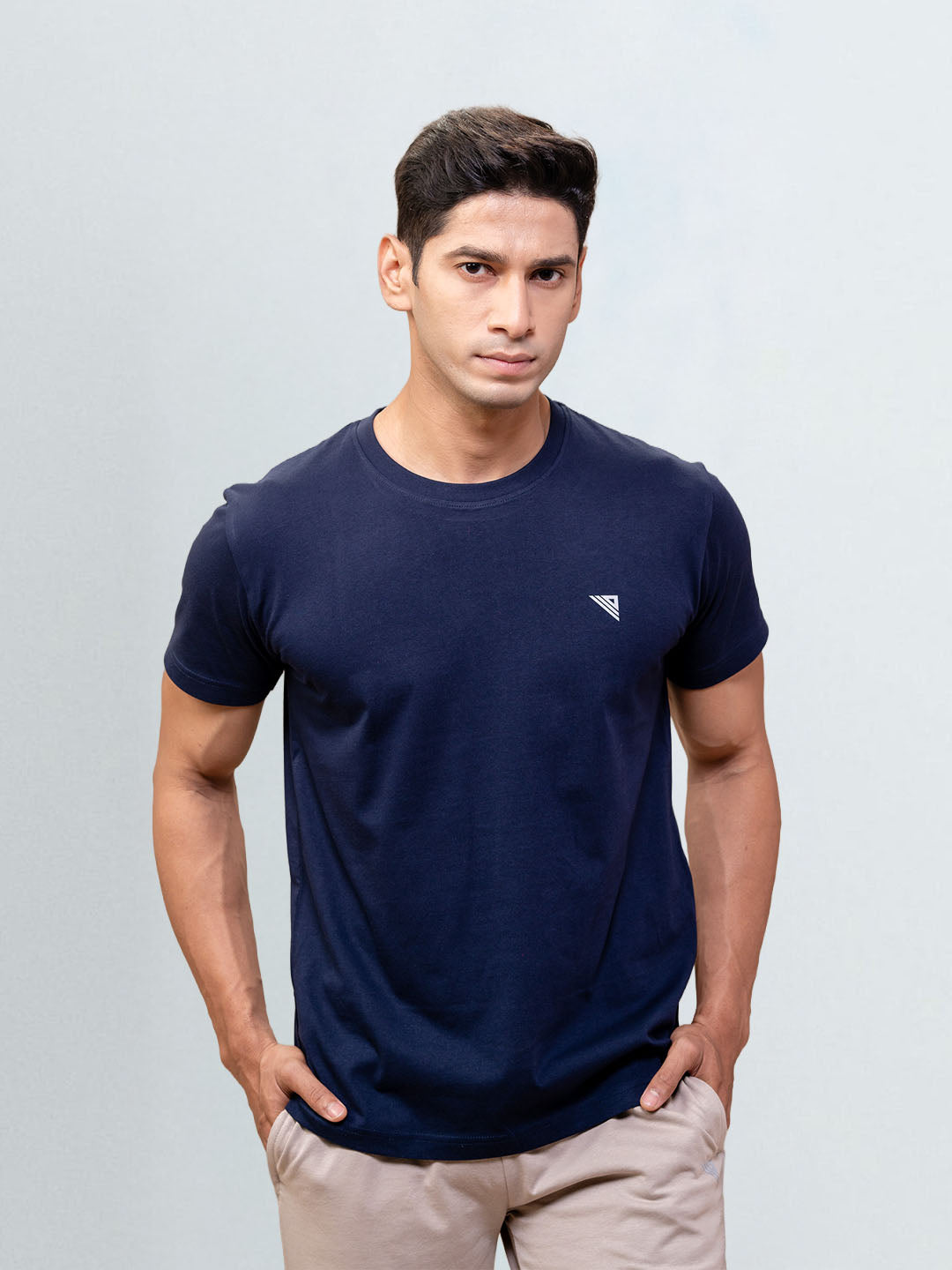 Men's 100% Cotton Crew Neck Starry Night Navy