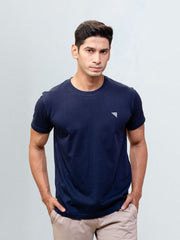 Men's 100% Cotton Crew Neck Starry Night Navy