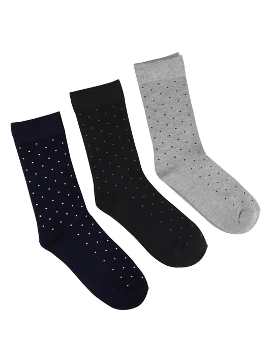 Bamboo Assorted Formal Full Length Polka Dot Designed Socks FFD2