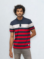 Men's Stripper Cotton Rich Polo Jester Red