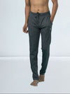 Men's Cotton Rich Slim Fit Track Charcoal Melange