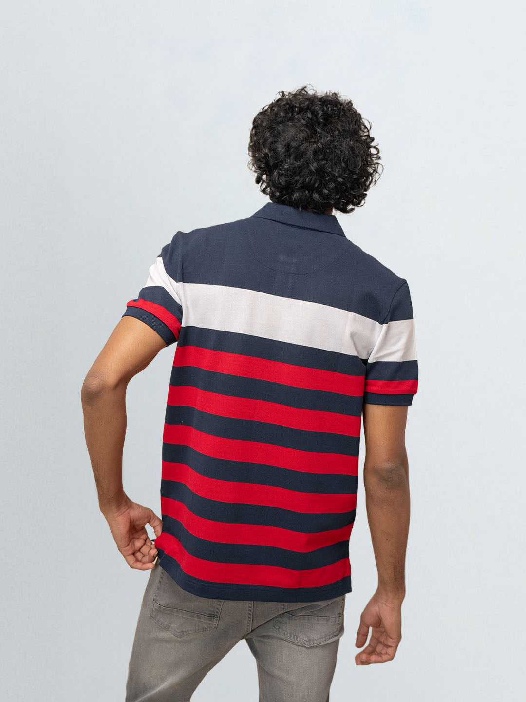 Men's Stripper Cotton Rich Polo Jester Red