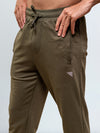 Men's Combed Cotton Regular fit Jogger Olive Green