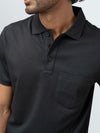 Men's Extra Long Staple Cotton Polo Black