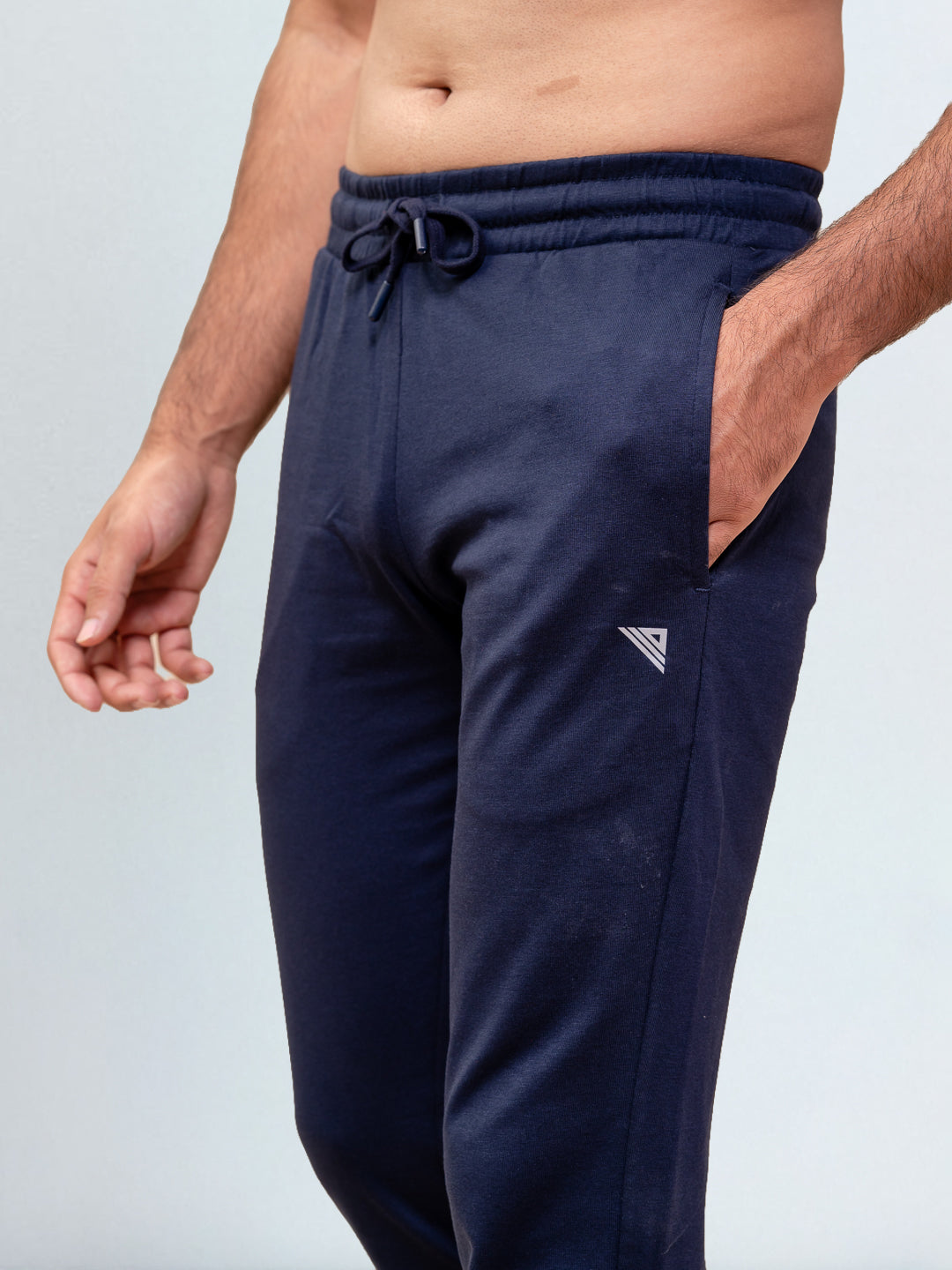 Men's Cotton Rich Slim Fit Track Navy