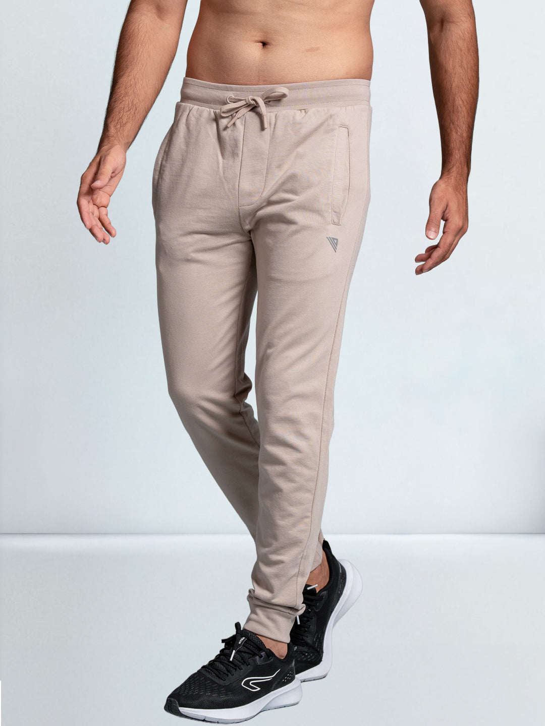 Men's Combed Cotton Regular fit Jogger Beige