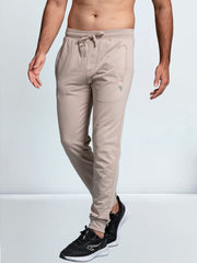 Men's Combed Cotton Regular fit Jogger Beige