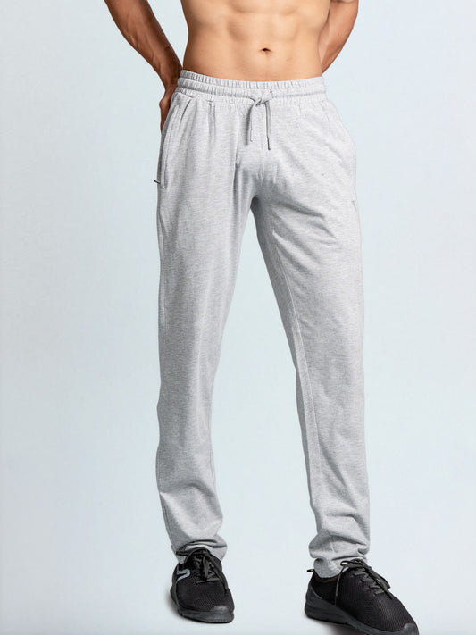 Men's Cotton Rich Slim Fit Track Grey Melange