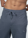 Men's Combed Cotton Regular fit Jogger Blue Melange